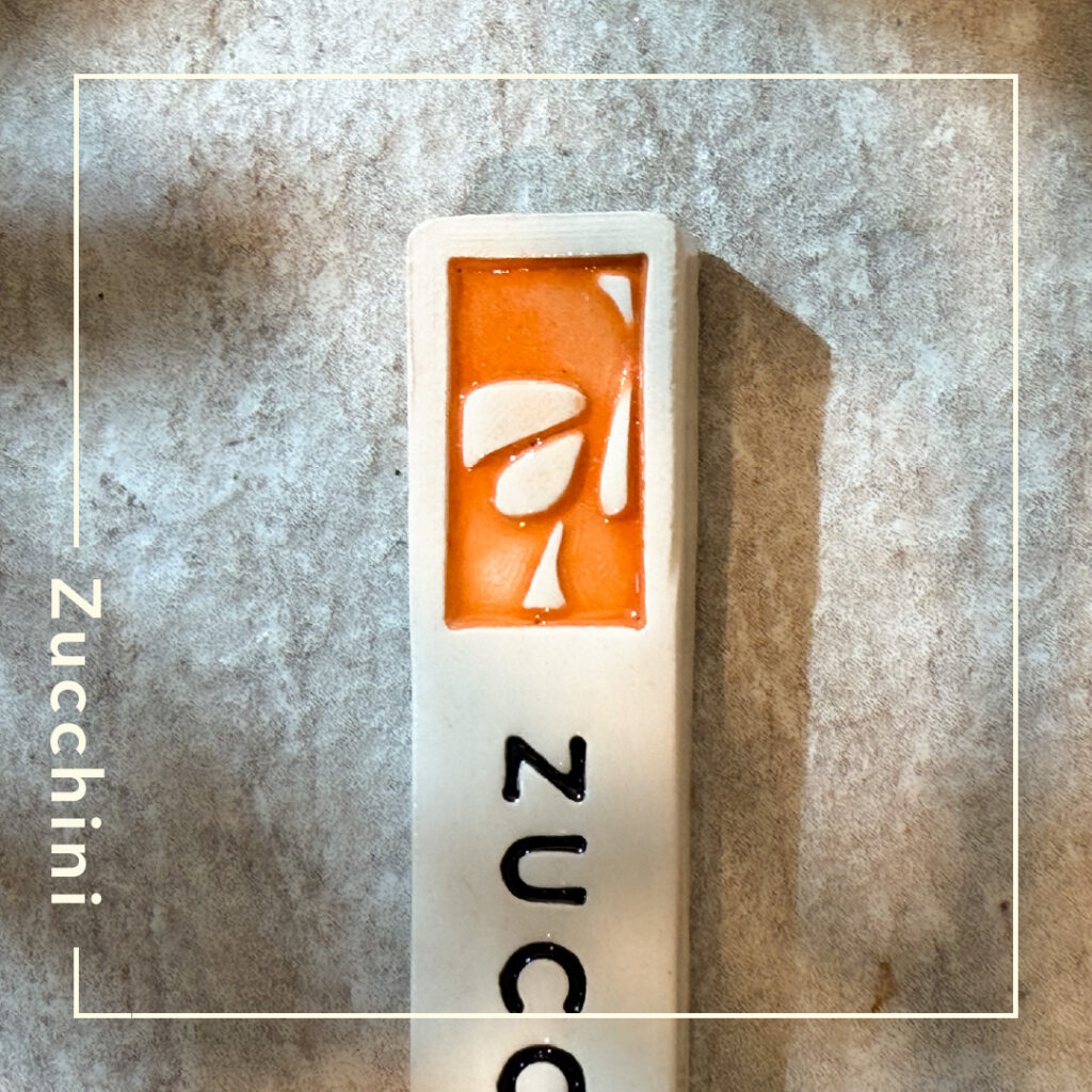 Pflanzenstecker Zucchini